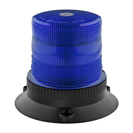 RS PRO Blue Flashing Beacon, 10 → 110 V, Base Mount, LED Bulb [0]; 239-9237