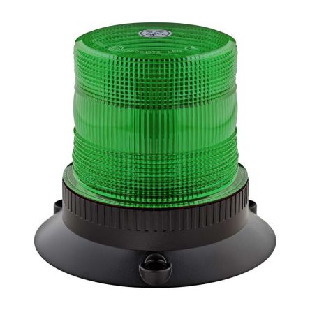 RS PRO Green Flashing Beacon, 10 → 110 V, Base Mount, LED Bulb [0]; 239-9238