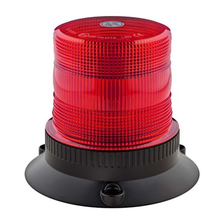 RS PRO Red Flashing Beacon, 10 → 110 V, Base Mount, LED Bulb [0]; 239-9240