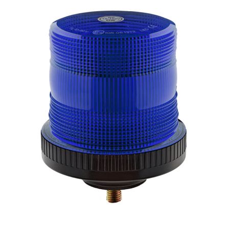 RS PRO Blue Flashing Beacon, 10 → 110 V, Base Mount, LED Bulb [0]; 239-9242