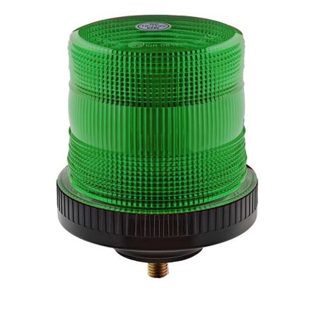 RS PRO Green Flashing Beacon, 10 → 110 V, Base Mount, LED Bulb [0]; 239-9243