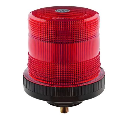 RS PRO Red Flashing Beacon, 10 → 110 V, Base Mount, LED Bulb [0]; 239-9244