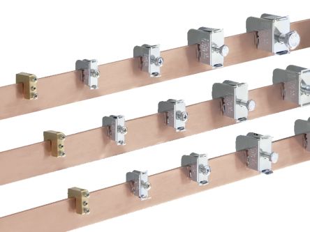Rittal SV 3457 Series Sheet Steel Clamp for Use with Busbar Systems, 10.5 x 11mm [3457500]; 239-9254