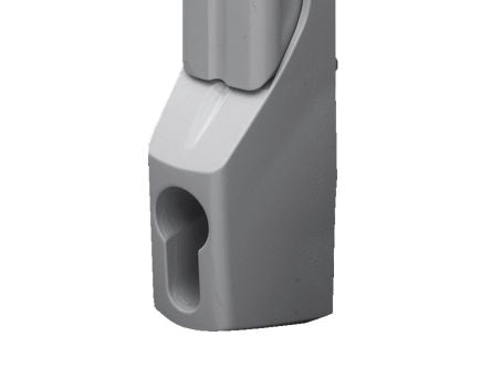 Rittal Die Cast Zinc Handle for Use with Enclosure Type TS IT, IW, PC enclosure door, TS, VX SE [8611070]; 239-9266