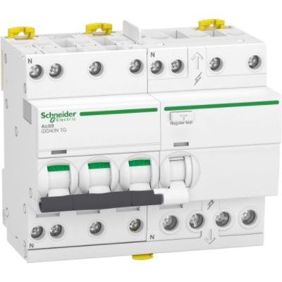 Schneider Electric RCBO, 25A Current Rating, 3P+N Poles, 30mA Trip Sensitivity, Type C, Acti9 Range [A9DX3725]; 239-9967