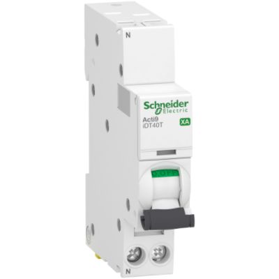 Schneider Electric Acti 9 Acti9 iDT40T XA MCB, 1P, 25A Curve C, 400V AC [A9PA2625]; 239-9981