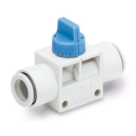 SMC Manual Control Liquid Flow Pneumatic Manual Control Valve VHK Series Series, One-Touch Fitting 6 mm, 6mm, III B [VHK3A-06F-06FRL]; 240-1179