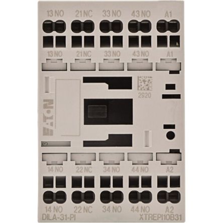 Eaton DILA relays Contactor Relay, 120 V ac Coil, 4 A, 1 NC, 3 NO [199210 DILA-31(110V50HZ,120V60HZ)-PI]; 240-2759