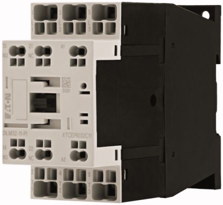 Eaton Contactors Contactor, 120 V ac Coil, 3-Pole, 32 A, 15 kW, 1 NC, 1 NO [199290 DILM32-11(110V50HZ,120V60HZ)-PI]; 240-2838