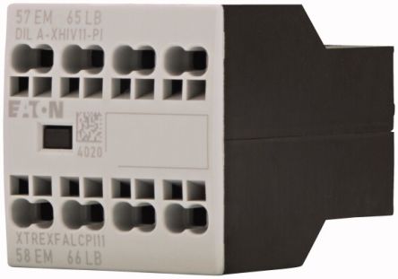 Eaton Auxiliary Contact, 2 Contact, 1 NCL, 1 NOE, Front Fixing [199316 DILA-XHIV11-PI]; 240-2856