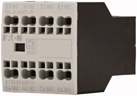 Eaton Auxiliary Contact, 4 Contact, 1 NC, 3 NO, Front Fixing [199318 DILA-XHI31-PI]; 240-2858
