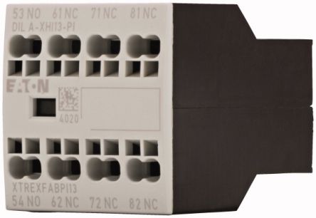 Eaton Auxiliary Contact, 4 Contact, 1 NO, 3 NC, Front Fixing [199320 DILA-XHI13-PI]; 240-2860