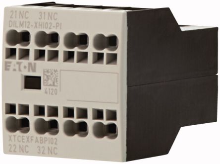 Eaton Auxiliary Contact, 2 Contact, 2 NC, Front Fixing [199457 DILM12-XHI02-PI]; 240-2884