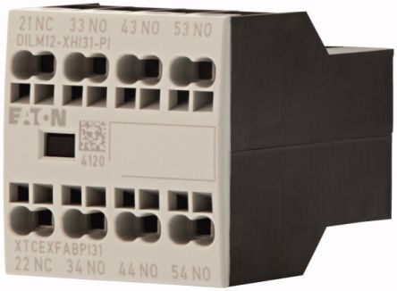 Eaton Auxiliary Contact, 4 Contact, 1 NC, 3 NO, Front Fixing [199459 DILM12-XHI31-PI]; 240-2886