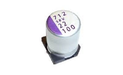 Panasonic 100μF Surface Mount Polymer Capacitor, 63V [63SXV100M]; 240-3750