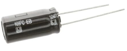 Panasonic 10μF Aluminium Electrolytic Aluminium Electrolytic Capacitor 63V dc, Radial, Through Hole - EEUEB1J100SH [EEUEB1J100SH]; 240-3829