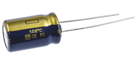 Panasonic 470μF Aluminium Electrolytic Capacitor 35V dc, Radial, Through Hole - EEUFC1V471B [EEUFC1V471B]; 240-3843