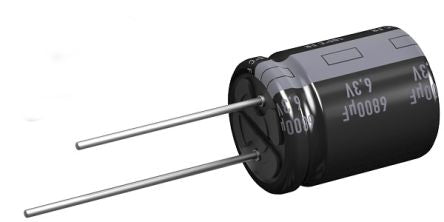 Panasonic 680μF Aluminium Electrolytic Capacitor 25V dc, Radial, Through Hole - EEUFR1E681B [EEUFR1E681B]; 240-3901