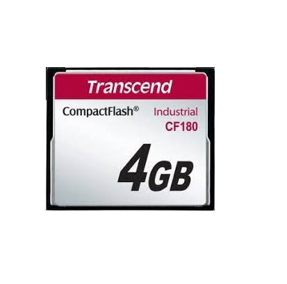 Transcend CF180 CompactFlash 4 GB SuperMLC Compact Flash Card [TS4GCF180]; 240-5534