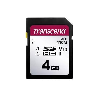 Transcend 4 GB SDHC SD Card, A1, U1, V10 [TS4GSDC410M]; 240-5535