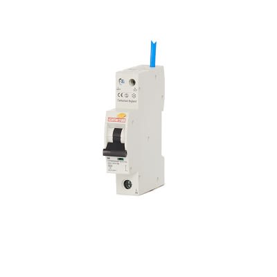 Contactum RCBO, 6A Current Rating, 1P Poles, 30mA Trip Sensitivity, Type B, CCPBR Range [CCPBR0606AB]; 240-6382