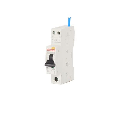 Contactum RCBO, 20A Current Rating, 1P Poles, 30mA Trip Sensitivity, Type B, CCPBR Range [CCPBR0620AB]; 240-6385