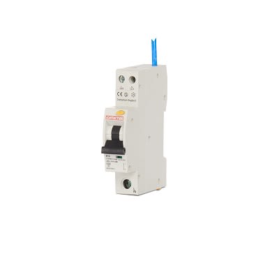 Contactum RCBO, 10A Current Rating, 1P Poles, 30mA Trip Sensitivity, Type B, CCPBR Range [CCPBR1010AB]; 240-6394