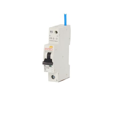 Contactum RCBO, 20A Current Rating, 1P Poles, 30mA Trip Sensitivity, Type B, CCPBR Range [CCPBR1020AB]; 240-6398