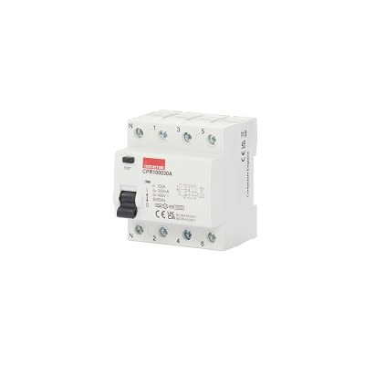Contactum A Type RCD RCCB, 100A, 4 Pole, 300mA, Type A, 220 → 415V ac [CPR100030A]; 240-6406