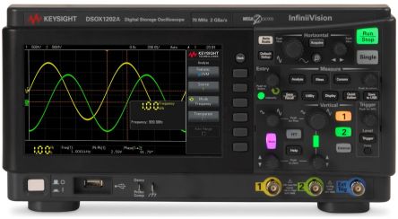 Keysight Technologies DSOX1202A InfiniiVision 1000 X Series, 100MHz Bench Oscilloscope, 2 Analogue Channels [DSOX1202A+DSOX1202A-100]; 240-6593