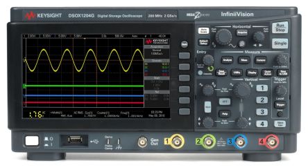 Keysight Technologies DSOX1204A+DSOX1200A-200 InfiniiVision 1000 X Series, 200MHz Bench Oscilloscope, 4 Analogue [DSOX1204A+DSOX1200A-200]; 240-6599