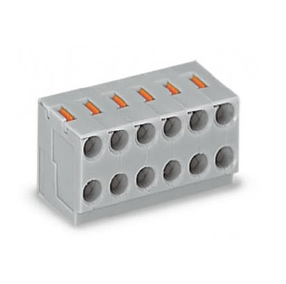 WAGO PCB Terminal Block, 8-Contact, 3.5mm Pitch, PCB Mount, 1-Row [252-108]; 240-7789
