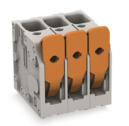 WAGO PCB Terminal Block, 5-Contact, 7.5mm Pitch, Through Hole Mount, 1-Row [2606-3105/020-000]; 240-7812
