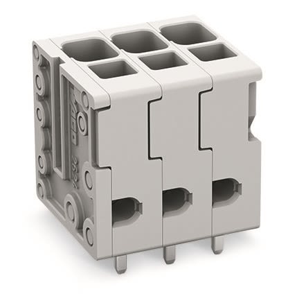 WAGO PCB Terminal Block, 5-Contact, 5mm Pitch, Feed Through Mount, 1-Row [2624-3105]; 240-7823