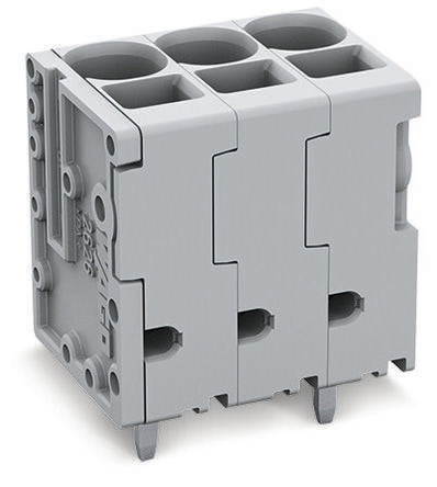WAGO PCB Terminal Block, 3-Contact, 7.5mm Pitch, Feed Through Mount, 1-Row [2626-3103/020-000]; 240-7831