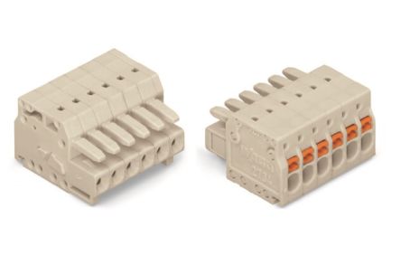 WAGO, 3.5mm Pitch, 2 Way, Pluggable Terminal Block, Plug, Through Hole, 2734-102 [2734-102]; 240-7853