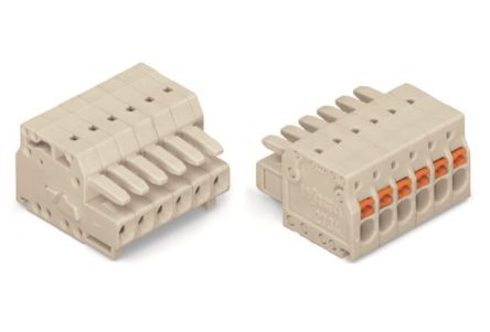WAGO, 3.5mm Pitch, 8 Way, Pluggable Terminal Block, Plug, Through Hole, 2734-108 [2734-108]; 240-7859