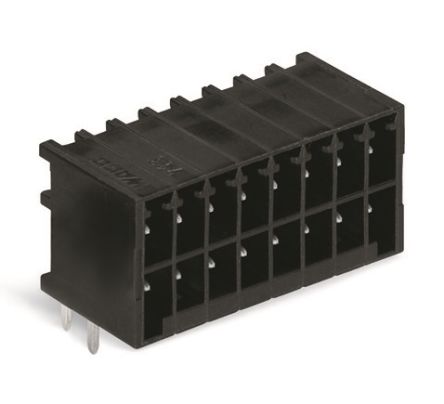 WAGO, 3.5mm Pitch, 713, 16 Way, Pluggable Terminal Block, Header, 713-1428 [713-1428]; 240-7895