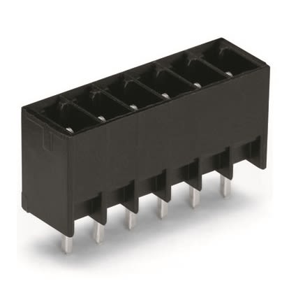 WAGO, 3.5mm Pitch, 714, 6 Way, Pluggable Terminal Block, Header, 714-136 [714-136]; 240-7911