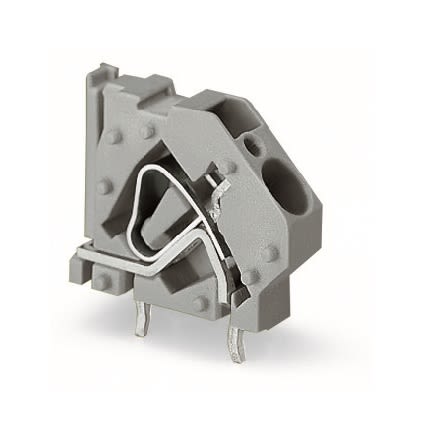 WAGO PCB Terminal Block, 1-Contact, 7.5mm Pitch, Through Hole Mount, 1-Row [745-834]; 240-7928