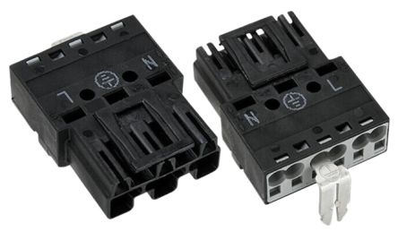 WAGO 770 Series Male Connector, 3-Pole, Male, 25A, IP20 [770-213/002-000]; 240-7946