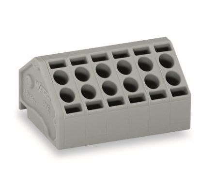 WAGO PCB Terminal Block, 2-Contact, 5mm Pitch, PCB Mount, 1-Row [806-102]; 240-7985