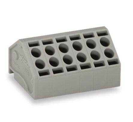 WAGO PCB Terminal Block, 4-Contact, 5mm Pitch, PCB Mount, 1-Row [806-104]; 240-7988