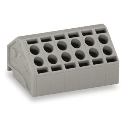 WAGO PCB Terminal Block, 5-Contact, 5mm Pitch, PCB Mount, 1-Row [806-105]; 240-7989