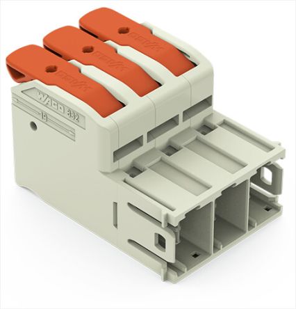 WAGO, 10.16mm Pitch, 3 Way, Pluggable Terminal Block, Plug, 832-1203 [832-1203]; 240-8010