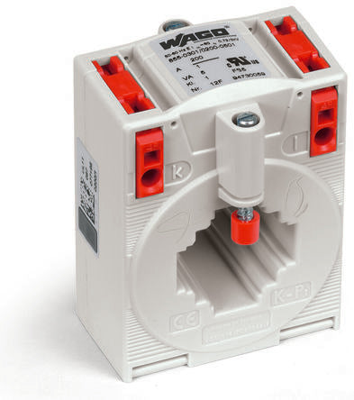 WAGO 855 Series DIN Rail Mounted Current Transformer, 200A Input, 1 A Output, 1200 V [855-301/200-501]; 240-8021