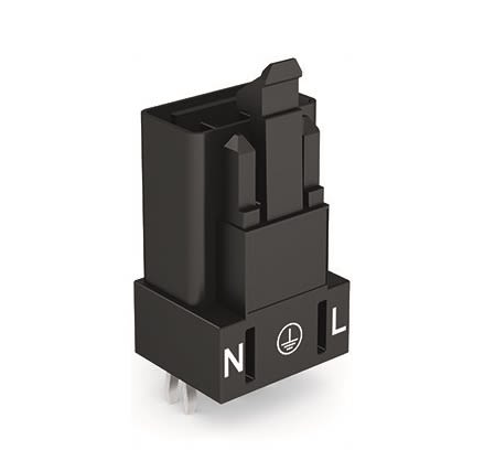 Wago Male Plug, 4.4mm Pitch, 3 Way, 1 Row [890-813]; 240-8054