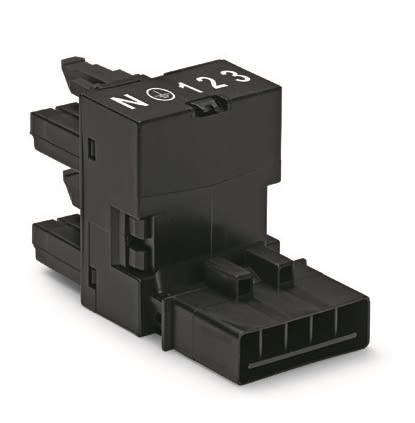 WAGO 890 Series, 5-Pole, Female, 1(Input), 2(outputs)-Way [890-929]; 240-8058