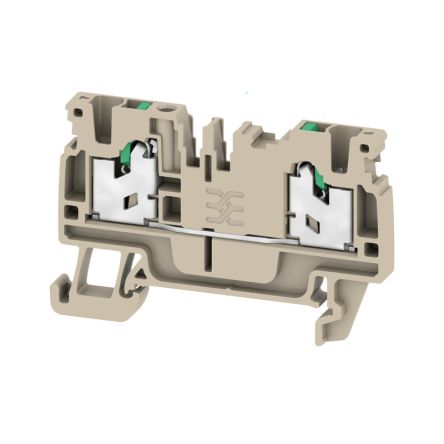Weidmuller 2674530000 AS2C 2.5 Series Dark Beige, 1-Level, Snap In Termination [2674530000]; 241-0398