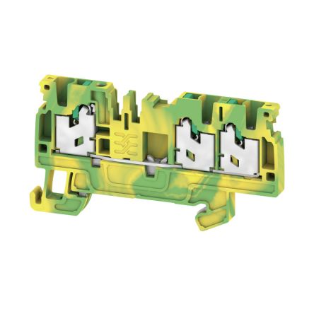 Weidmuller 2674570000 AS3C 2.5 PE Series Green/Yellow, 1-Level, Snap In Termination [2674570000]; 241-0402